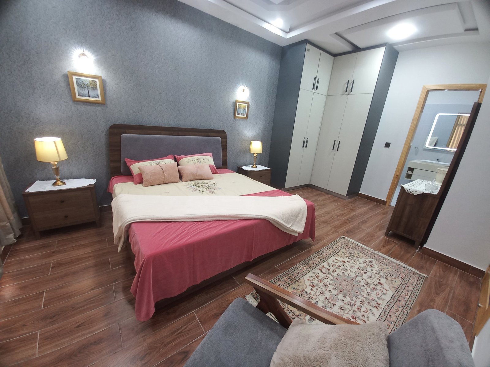 Furnished bedroom suite