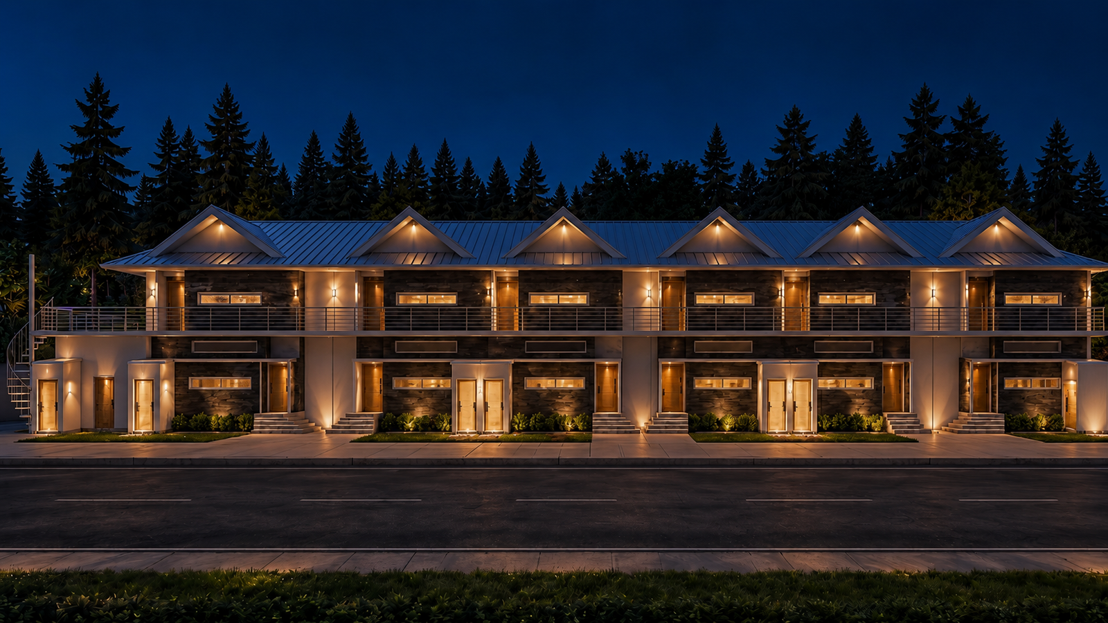 Bhurban Homes evening exterior